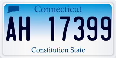 CT license plate AH17399