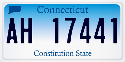 CT license plate AH17441