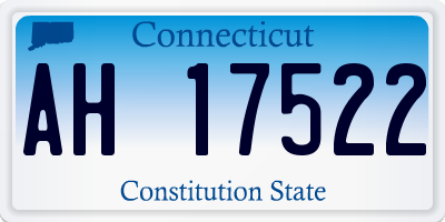 CT license plate AH17522