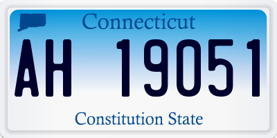 CT license plate AH19051