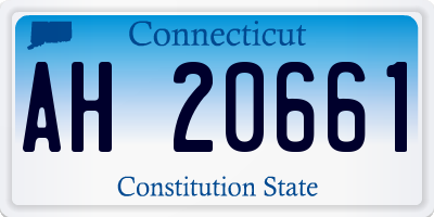 CT license plate AH20661