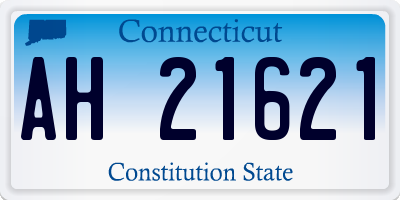 CT license plate AH21621