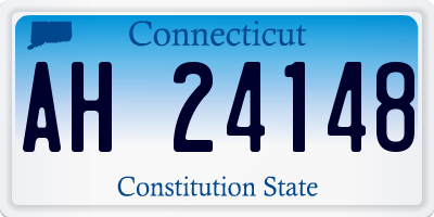 CT license plate AH24148