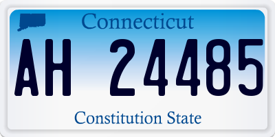 CT license plate AH24485