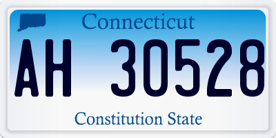 CT license plate AH30528