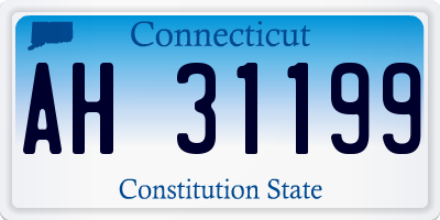 CT license plate AH31199