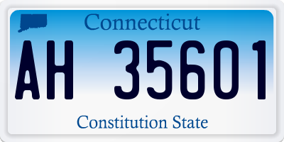 CT license plate AH35601