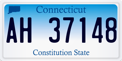 CT license plate AH37148