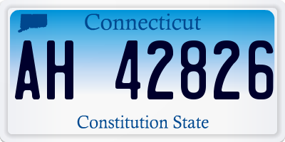 CT license plate AH42826