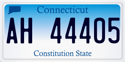CT license plate AH44405