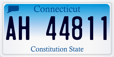 CT license plate AH44811