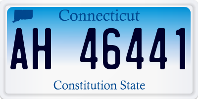 CT license plate AH46441