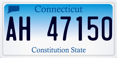 CT license plate AH47150