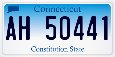 CT license plate AH50441