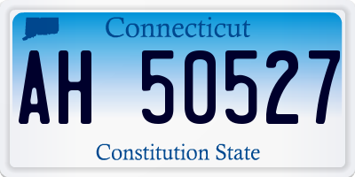 CT license plate AH50527