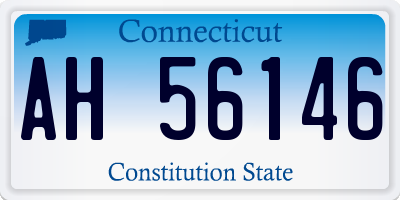 CT license plate AH56146