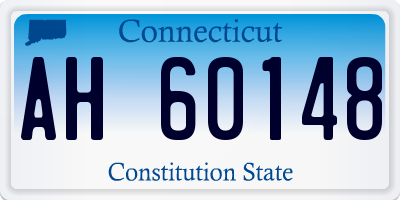 CT license plate AH60148