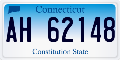 CT license plate AH62148