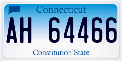 CT license plate AH64466
