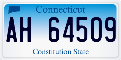 CT license plate AH64509
