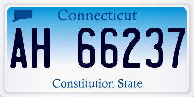 CT license plate AH66237