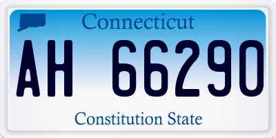 CT license plate AH66290