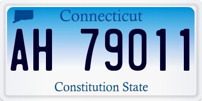 CT license plate AH79011
