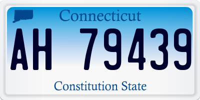 CT license plate AH79439
