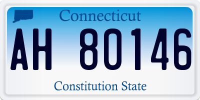 CT license plate AH80146