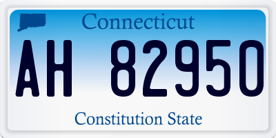 CT license plate AH82950