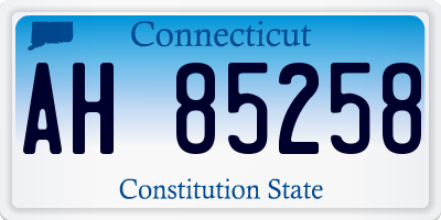 CT license plate AH85258