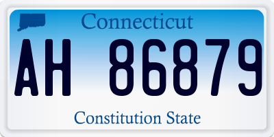 CT license plate AH86879