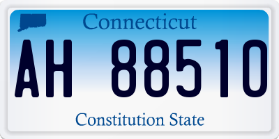 CT license plate AH88510