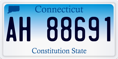 CT license plate AH88691