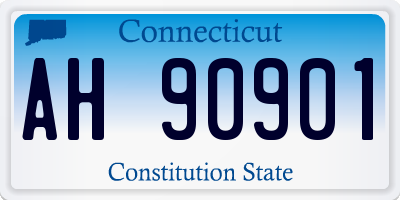 CT license plate AH90901