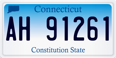 CT license plate AH91261