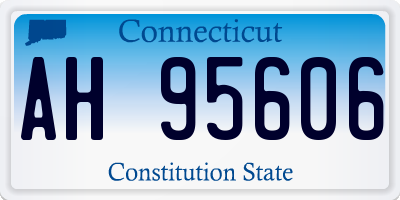 CT license plate AH95606