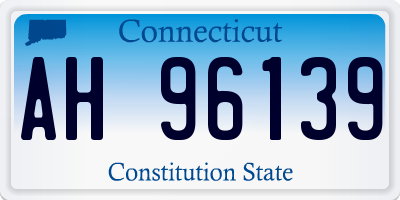 CT license plate AH96139