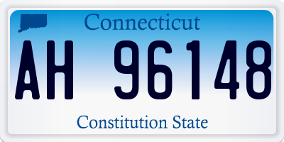 CT license plate AH96148