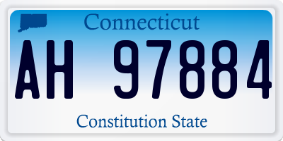 CT license plate AH97884