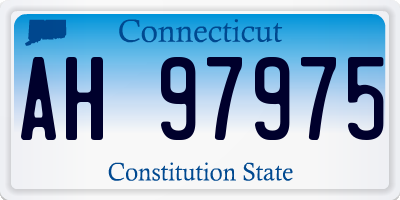 CT license plate AH97975