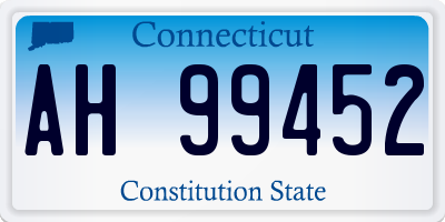 CT license plate AH99452