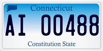 CT license plate AI00488