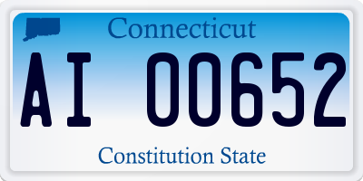 CT license plate AI00652