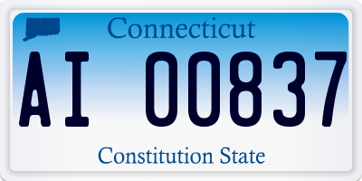 CT license plate AI00837