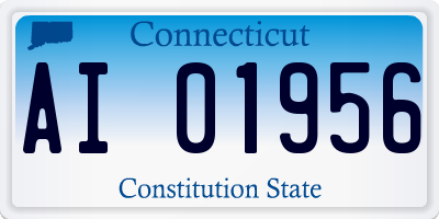 CT license plate AI01956
