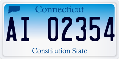 CT license plate AI02354