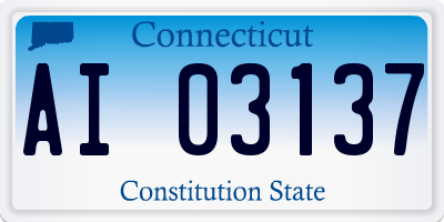 CT license plate AI03137