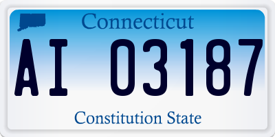 CT license plate AI03187