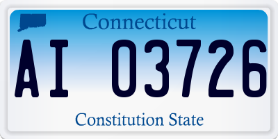 CT license plate AI03726